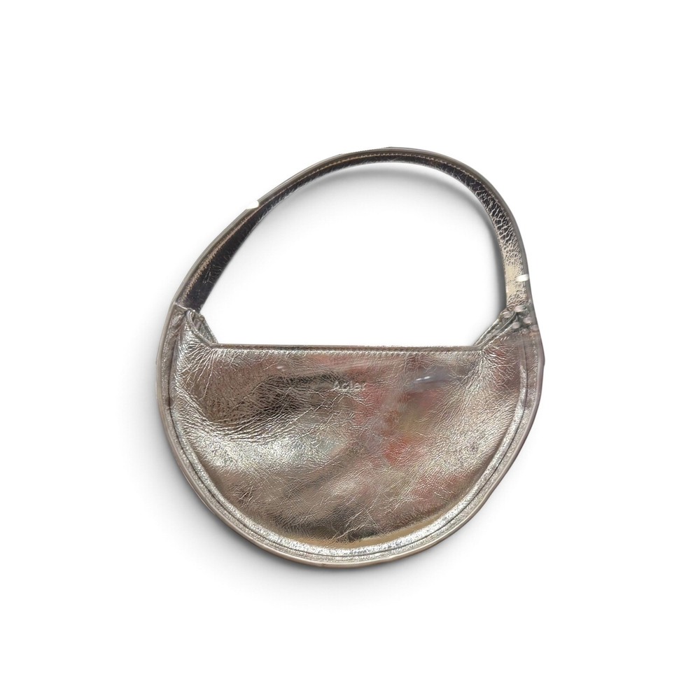 Acler Silver Baby Birch Bag Metallic Sculptural Top Handle Handbag